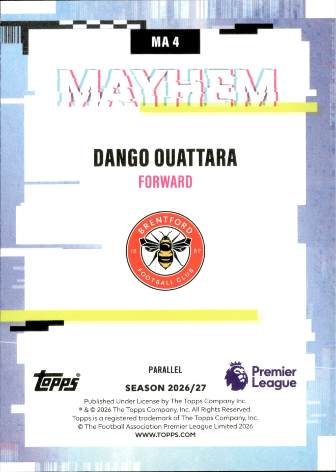 Dango Ouattara card back