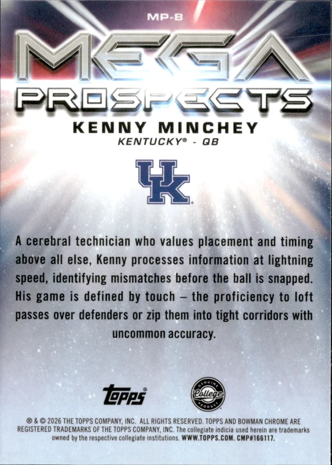 Kenny Minchey card back