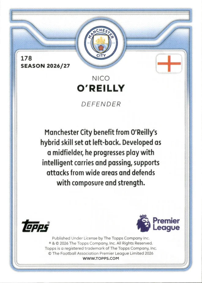 Nico O'Reilly card back