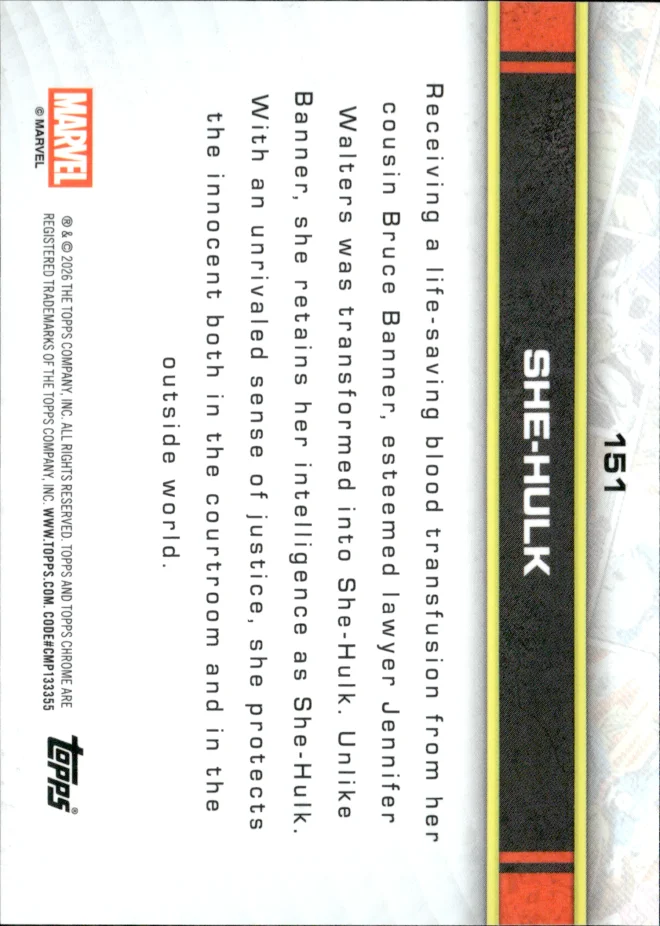 She-Hulk card back