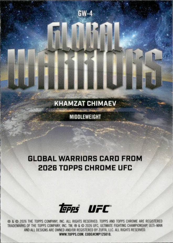 Khamzat Chimaev card back