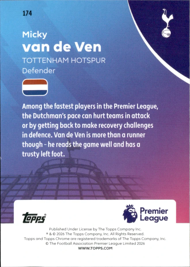 Micky van de Ven card back