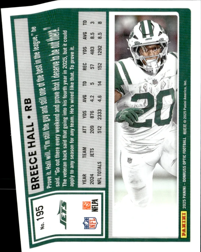 Breece Hall card back