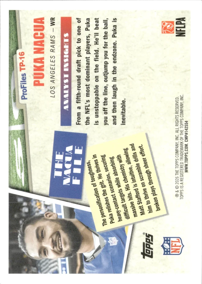 Puka Nacua card back