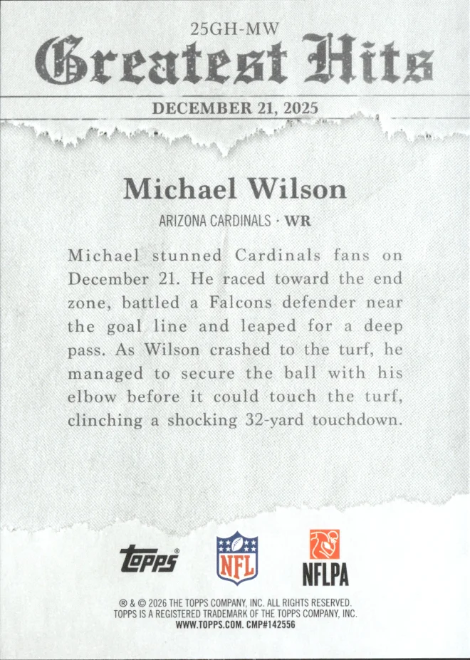 Michael Wilson card back