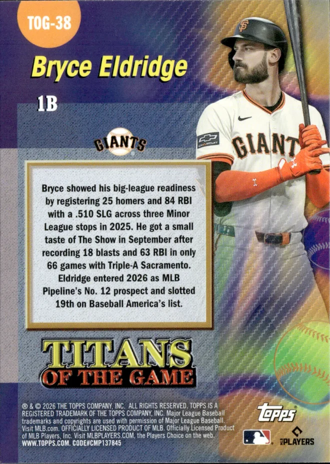 Bryce Eldridge card back