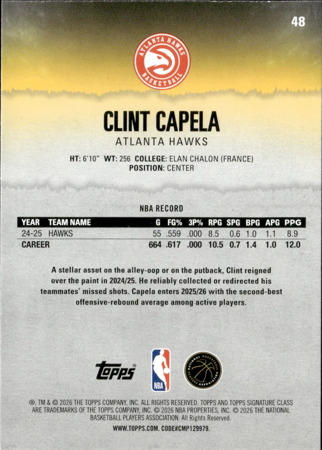Clint Capela card back