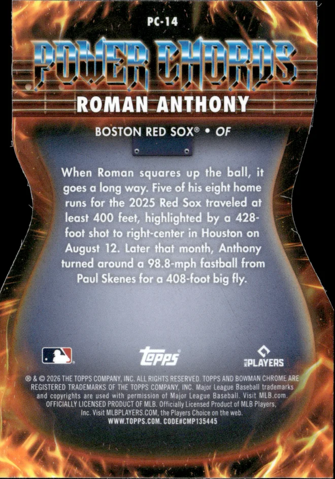 Roman Anthony card back