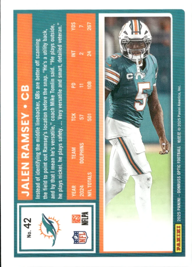 Jalen Ramsey card back