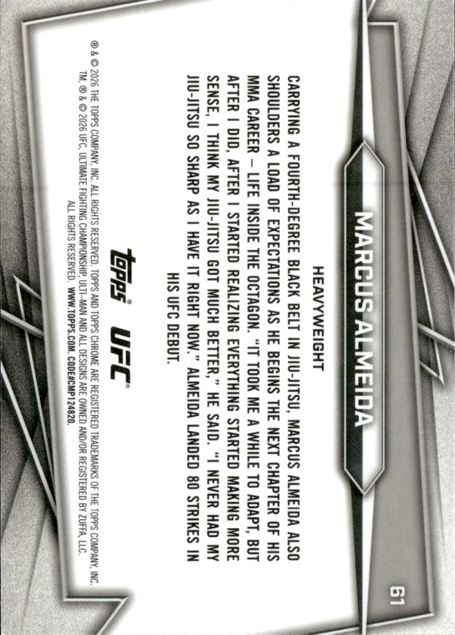 Marcus Almeida card back