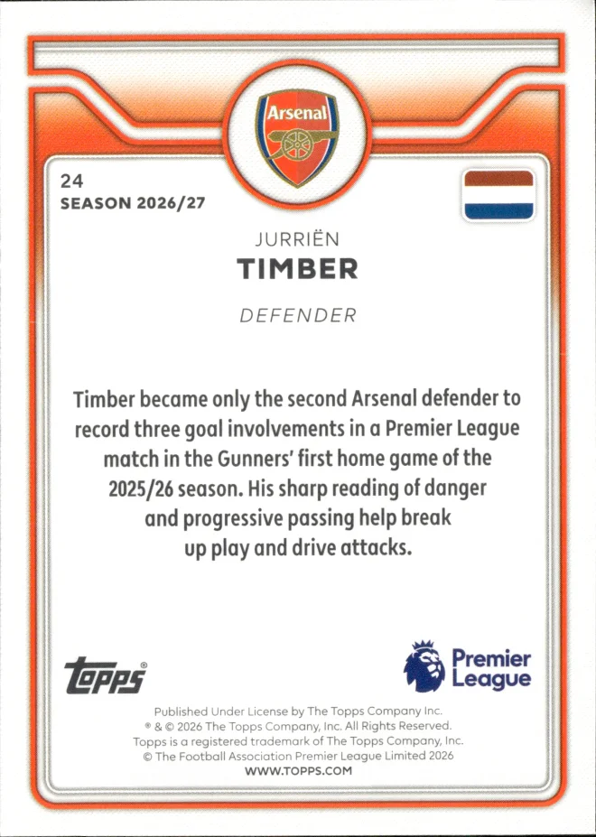 Jurriën Timber card back
