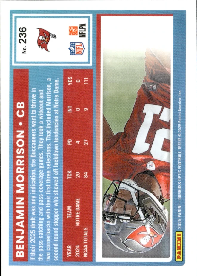 Benjamin Morrison card back
