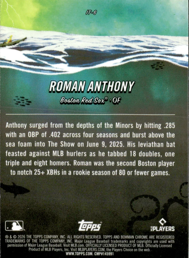 Roman Anthony card back