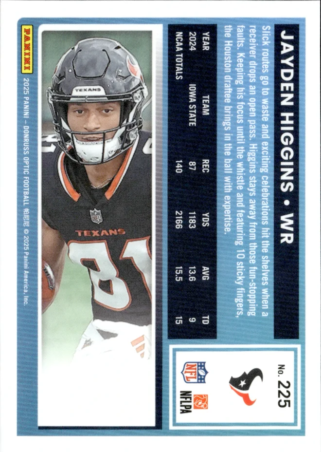 Jayden Higgins card back
