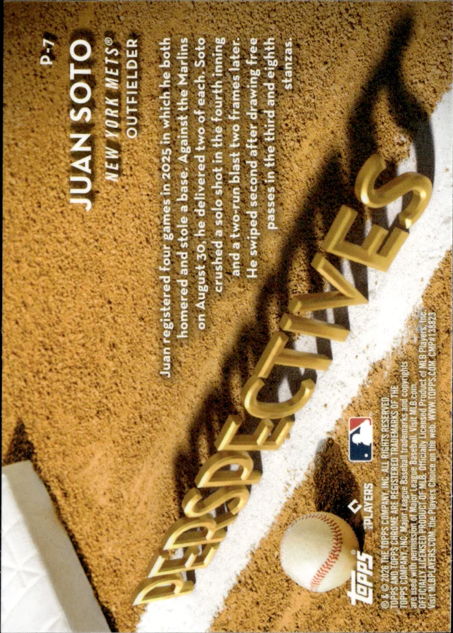 Juan Soto card back