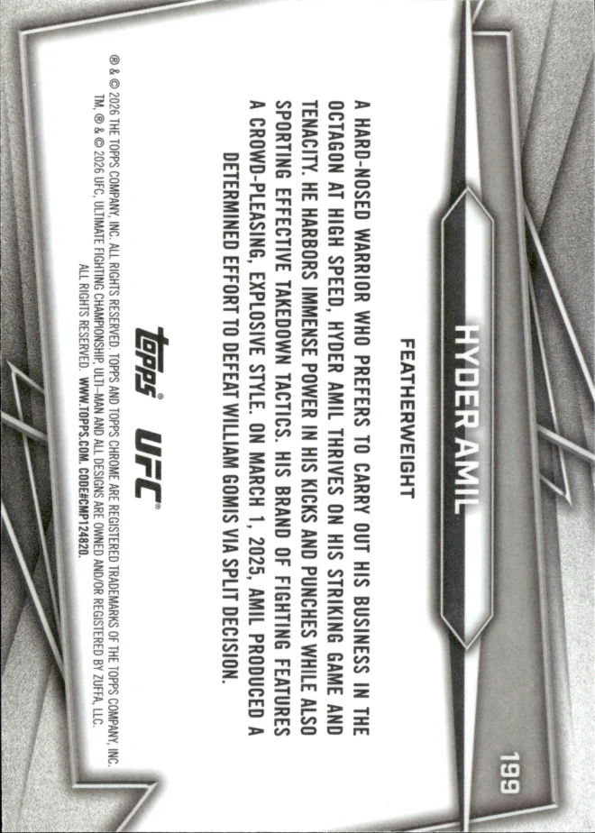 Hyder Amil card back