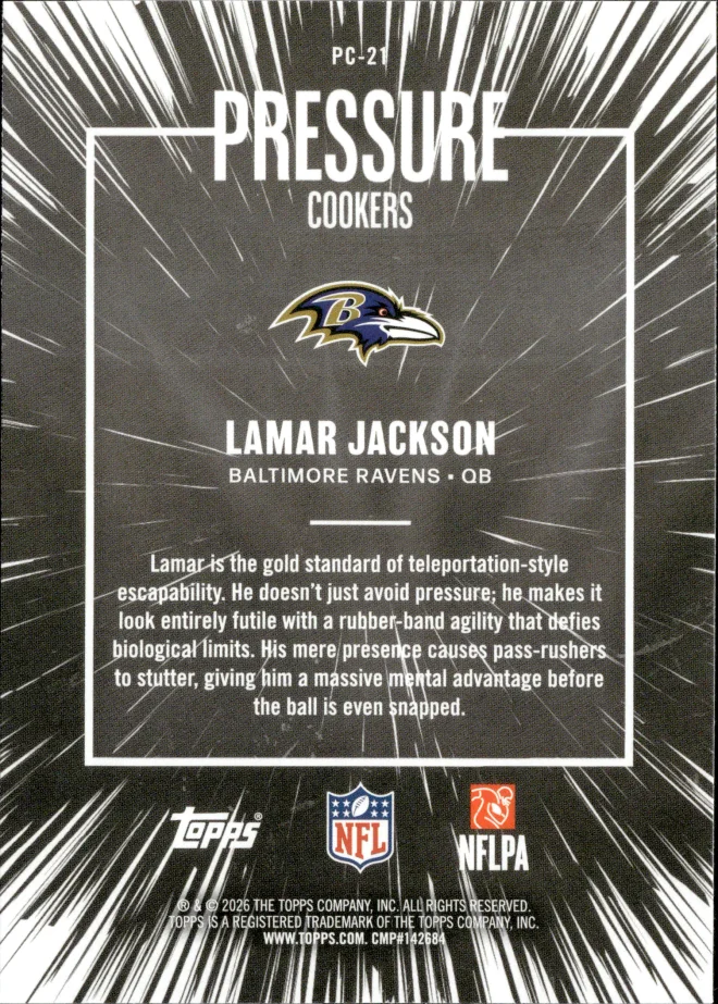 Lamar Jackson card back