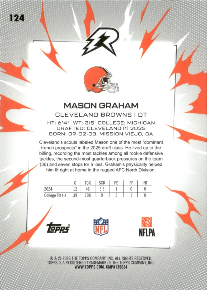 Mason Graham card back