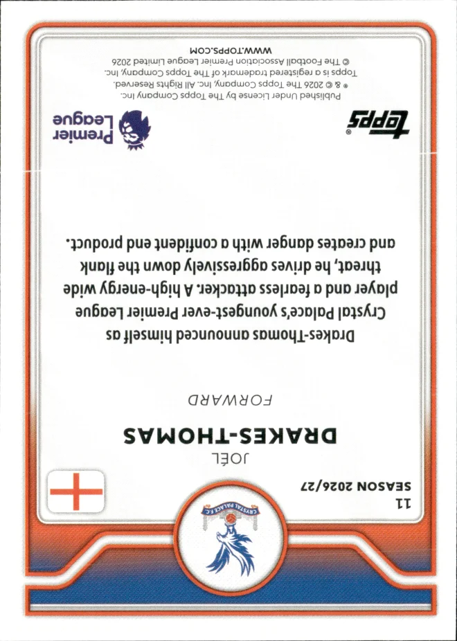Joél Drakes-Thomas card back