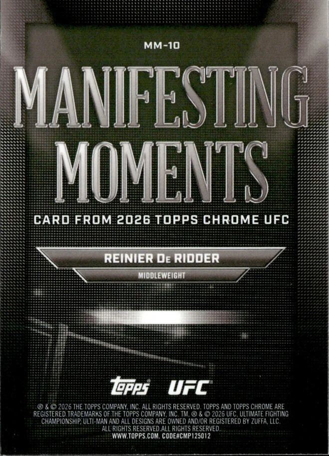 Reinier De Ridder card back