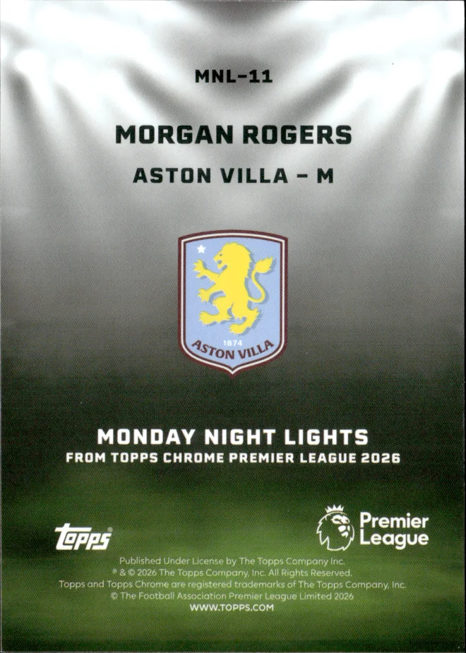 Morgan Rogers card back