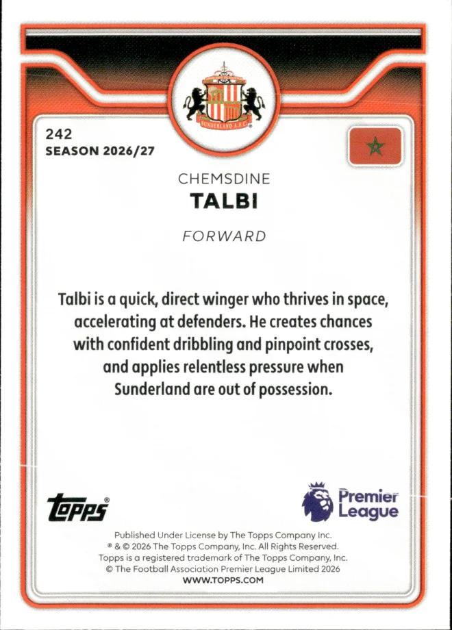 Chemsdine Talbi card back