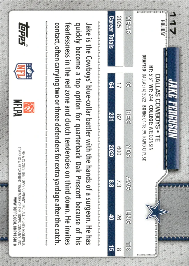 Jake Ferguson card back