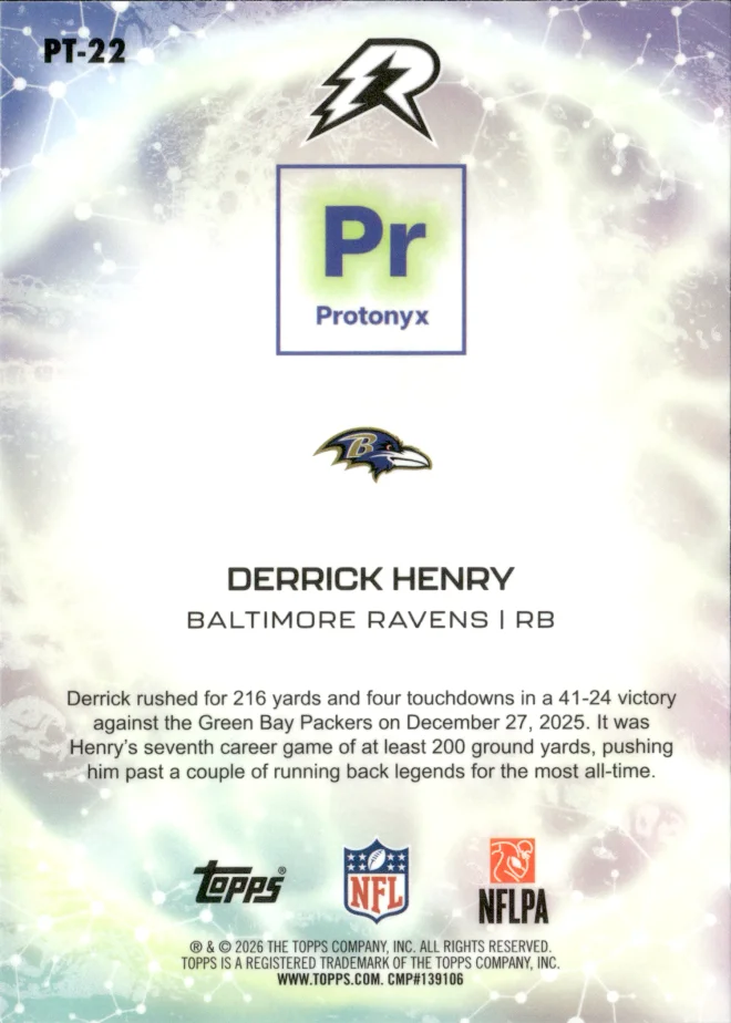 Derrick Henry card back
