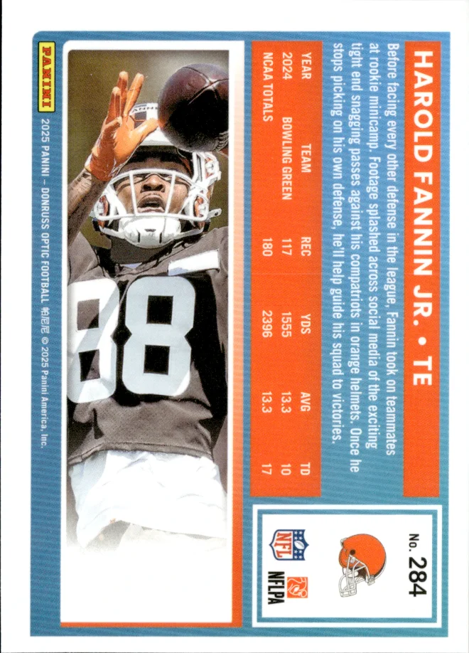 Harold Fannin Jr. card back