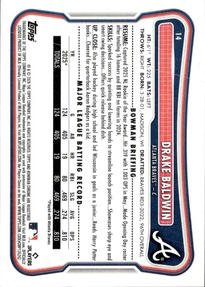 Drake Baldwin card back