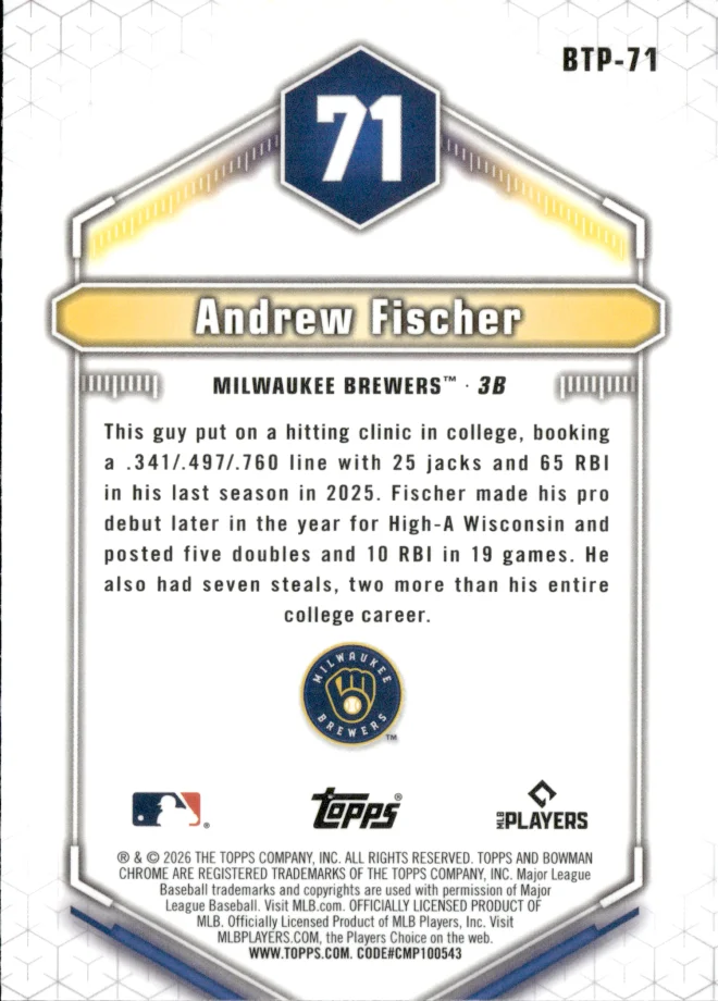 Andrew Fischer card back