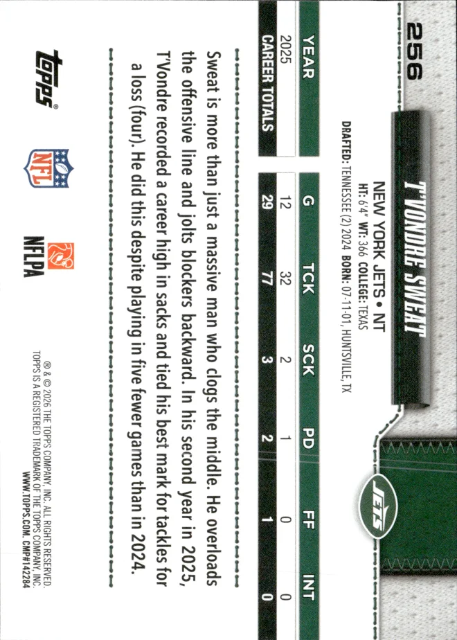 T'Vondre Sweat card back