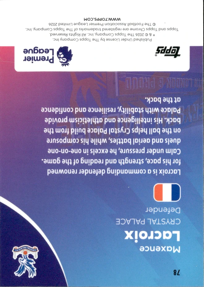 Maxence Lacroix card back