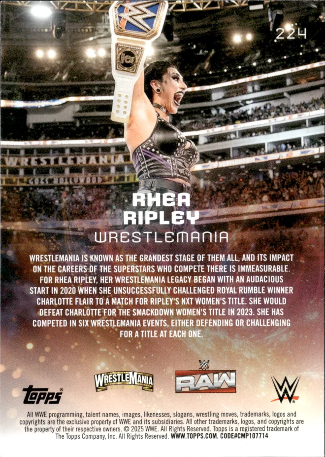 Rhea Ripley card back