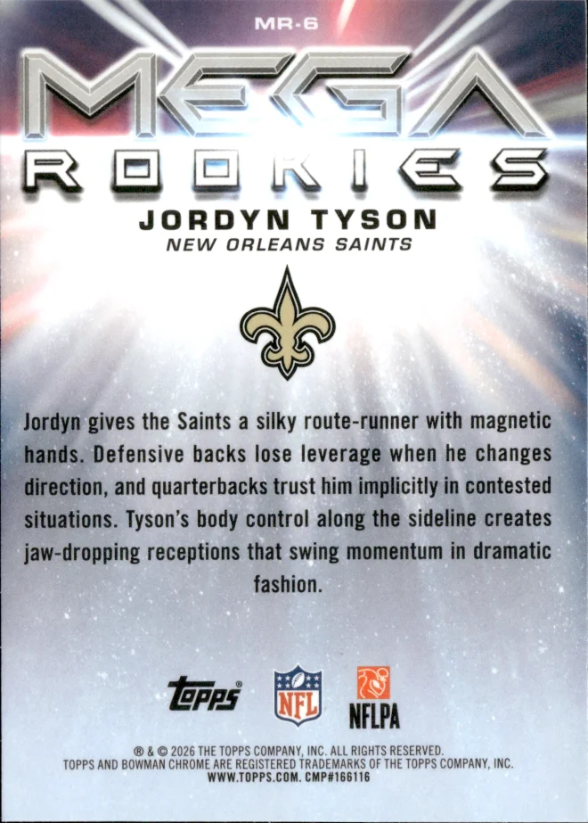 Jordyn Tyson card back