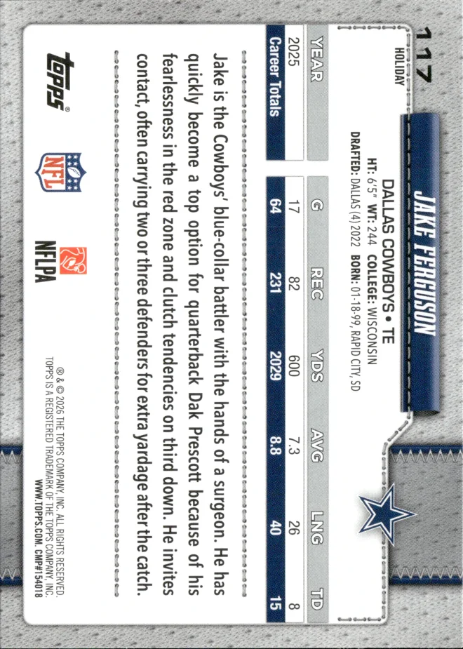 Jake Ferguson card back