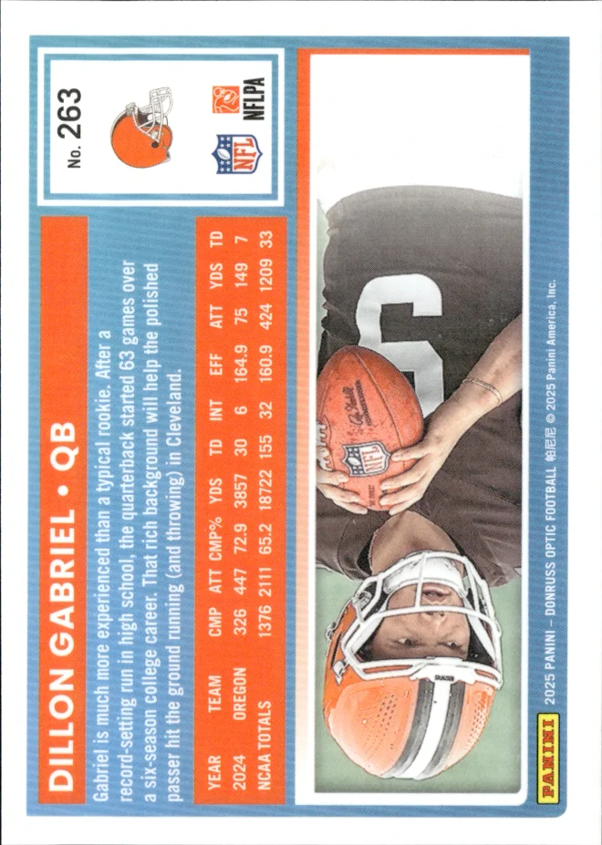 Dillon Gabriel card back