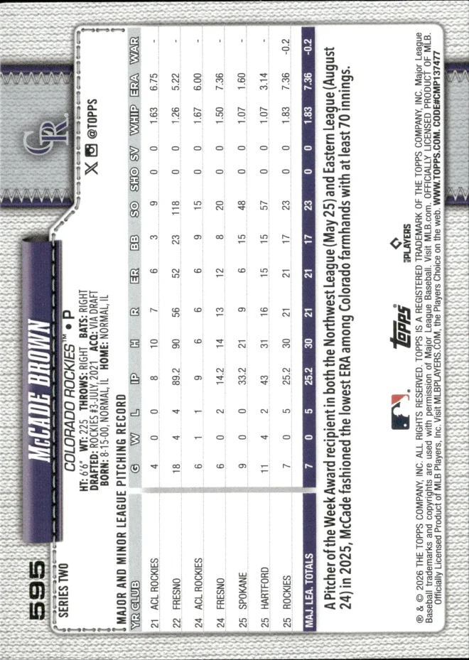 McCade Brown card back