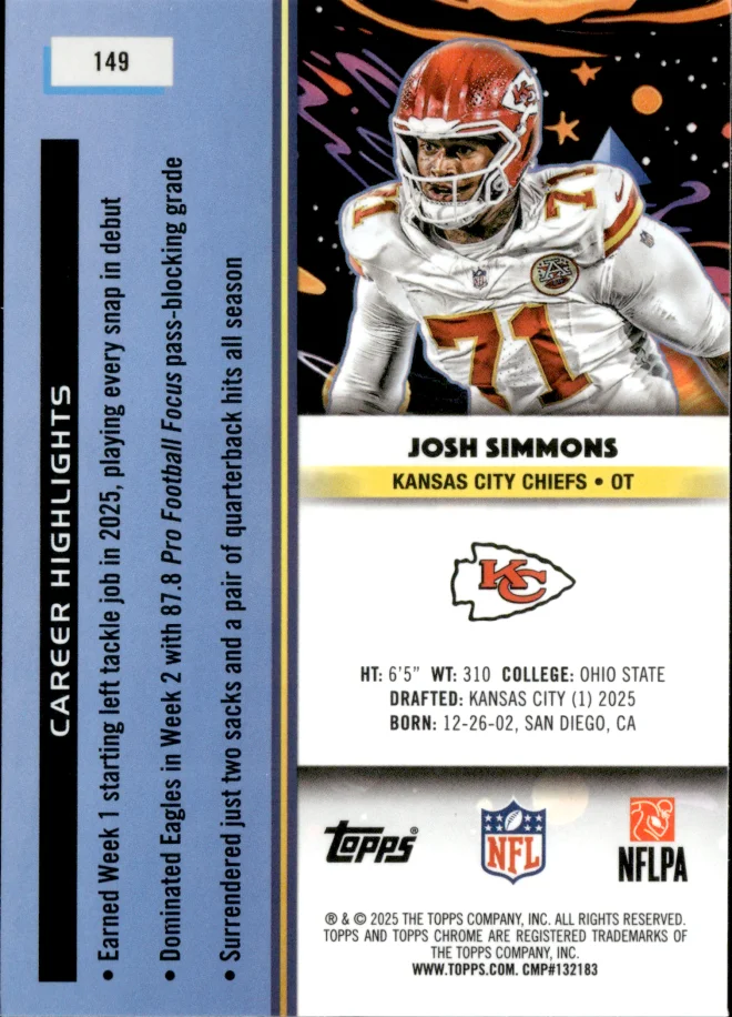 Josh Simmons card back