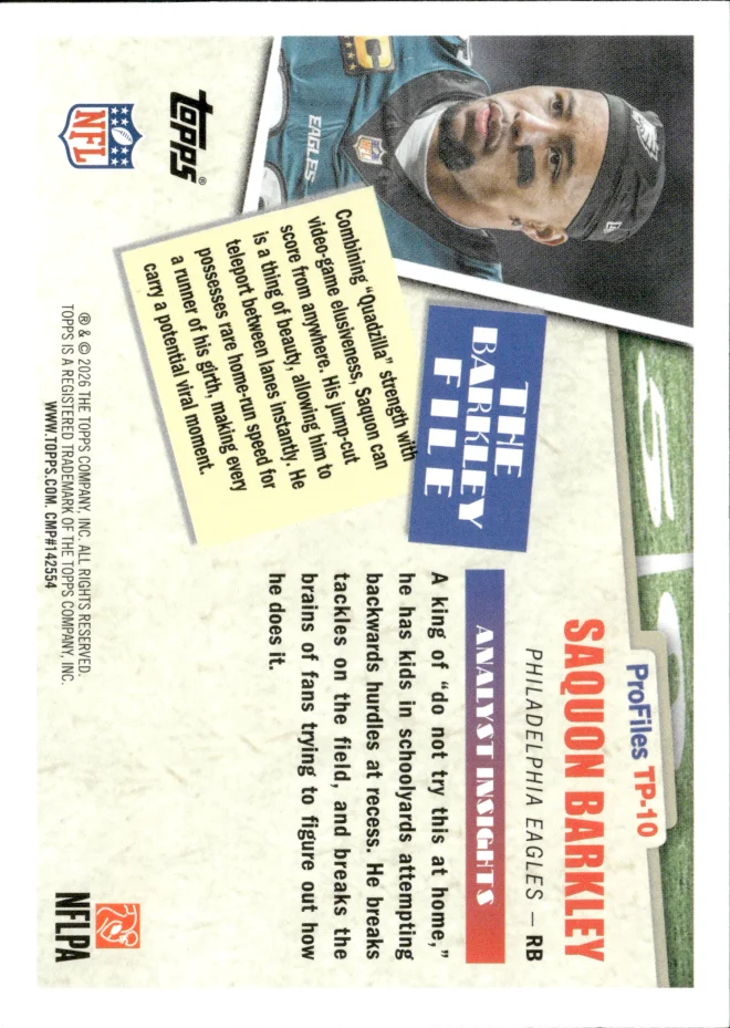 Saquon Barkley card back
