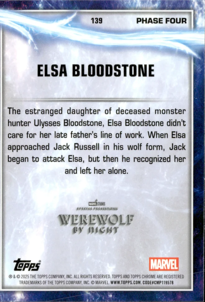 Elsa Bloodstone card back
