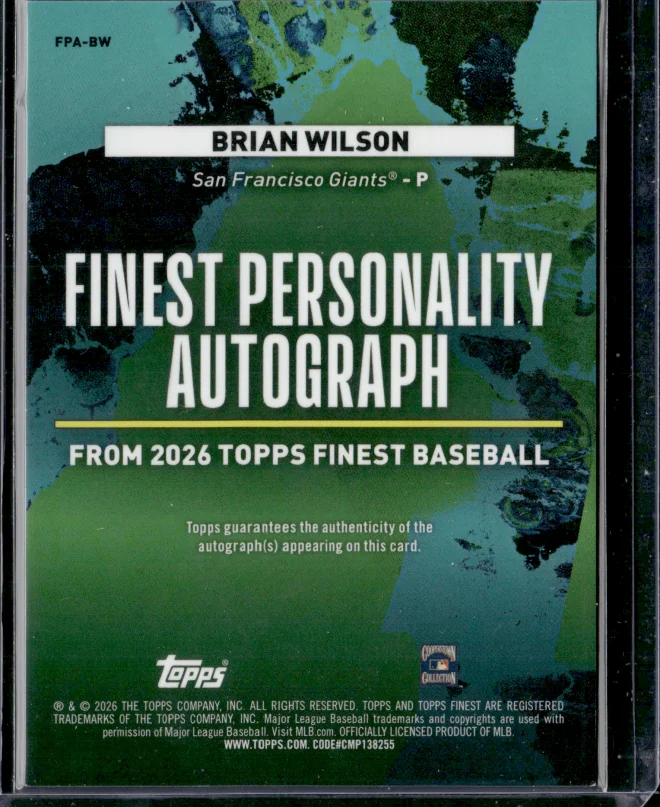 Brian Wilson card back