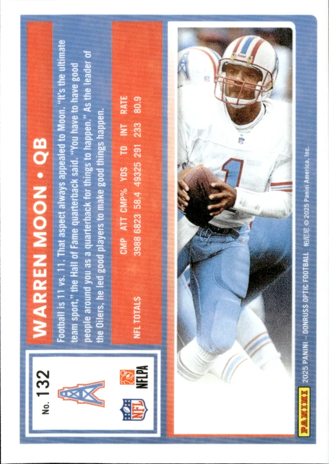 Warren Moon card back