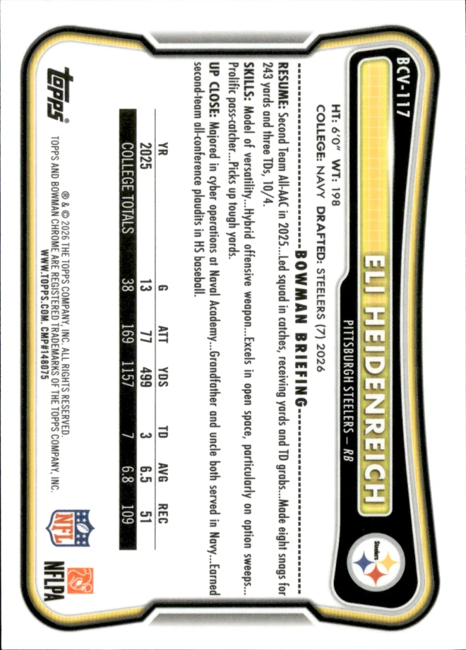 Eli Heidenreich card back