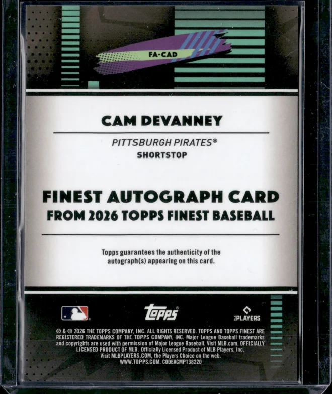 Cam Devanney card back