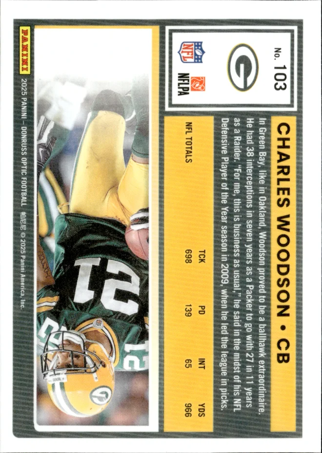 Charles Woodson card back