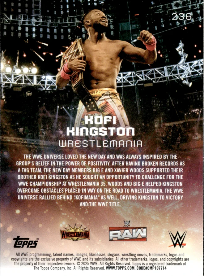 Kofi Kingston card back