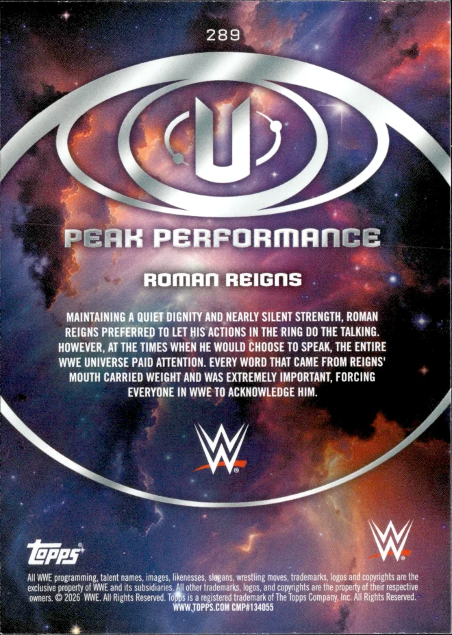 Roman Reigns card back