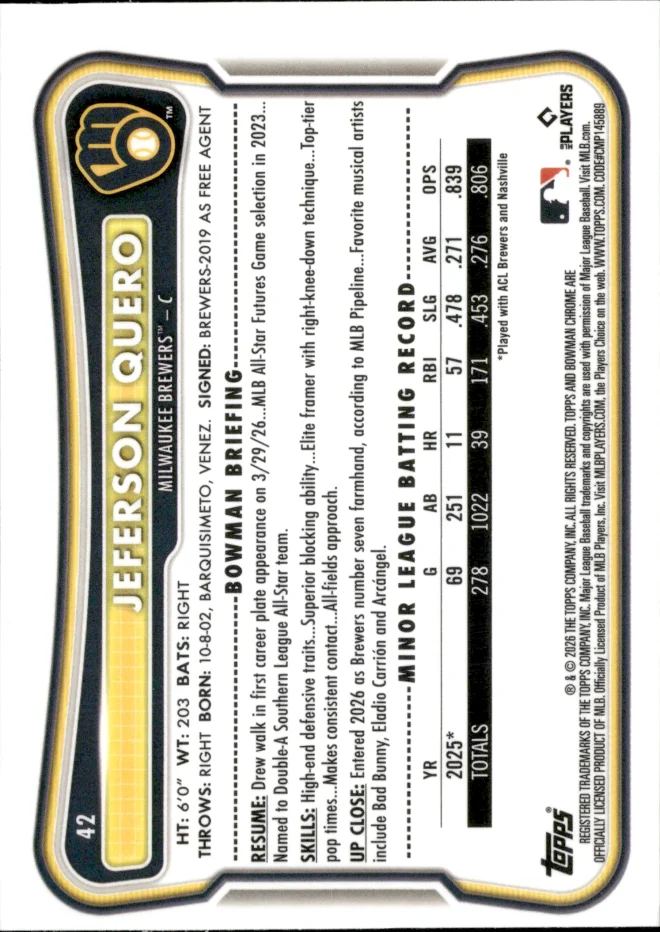 Jeferson Quero card back