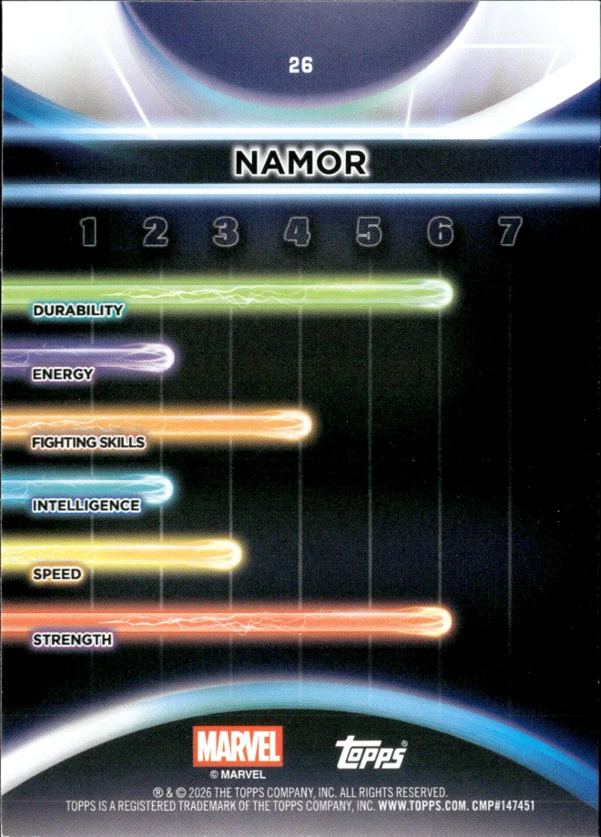 Namor card back